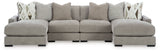 Aslan Court 4-Piece Sofa Pit Sectional