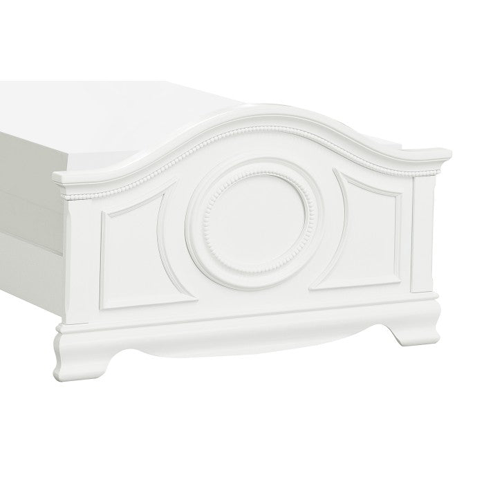 Lucida White Twin Bed