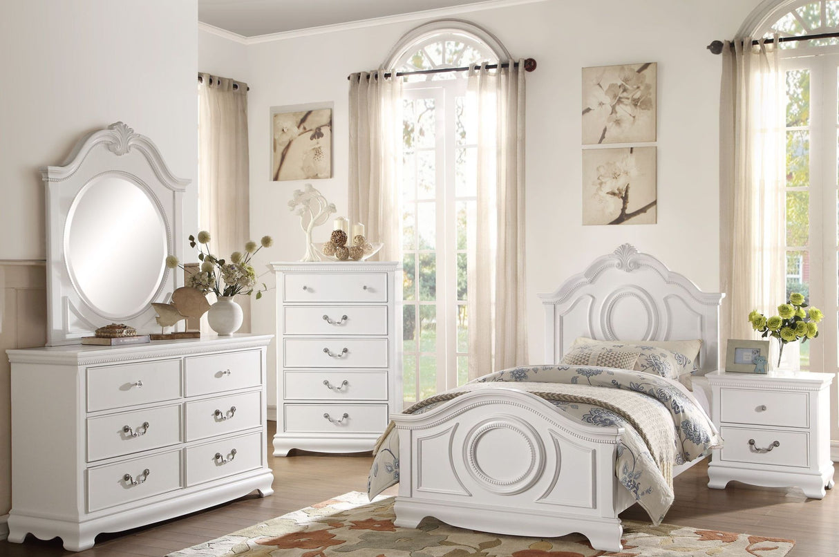 Lucida White Youth Bedroom Set