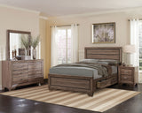 Kauffman Washed Taupe 4-Piece California King Bedroom Set