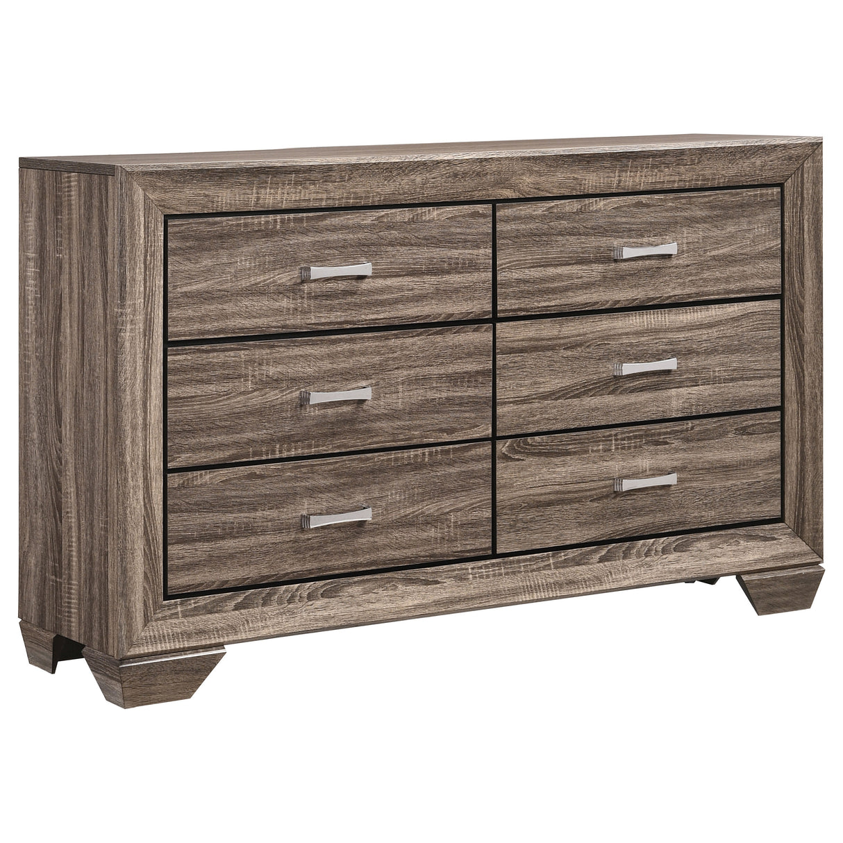 Kauffman Washed Taupe 4-Piece California King Bedroom Set