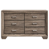 Kauffman Washed Taupe 4-Piece California King Bedroom Set