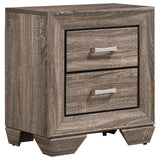 Kauffman 2-Drawer Nightstand Washed Taupe