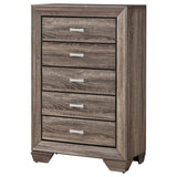 Kauffman 5-Drawer Chest Washed Taupe