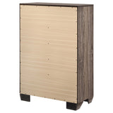 Kauffman 5-Drawer Chest Washed Taupe