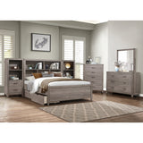 Woodrow Brownish Gray Queen Platform Bed