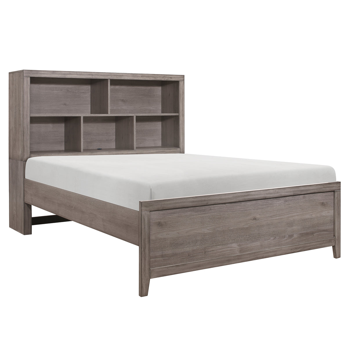 Woodrow Brownish Gray Queen Platform Bed