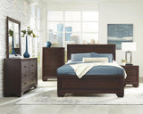 Kauffman Dark Cocoa 5-Piece California King Bedroom Set