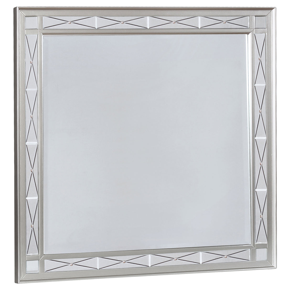 Leighton Beveled Mirror Metallic Mercury