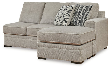 Calnita Sisal Right-Arm Facing Sofa Chaise