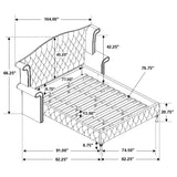 Deanna Grey 4-Piece California King Bedroom Set