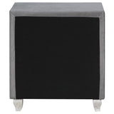 Deanna 2-Drawer Rectangular Nightstand Grey