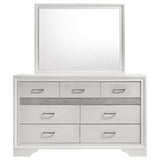 Miranda White 7-Drawer Dresser With Mirror