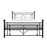 Morris Black Full Metal Platform Bed