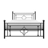 Morris Black Full Metal Platform Bed