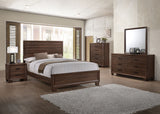 Brandon Warm Brown 6-Drawer Dresser With Mirror