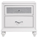 Barzini 2-Drawer Nightstand White