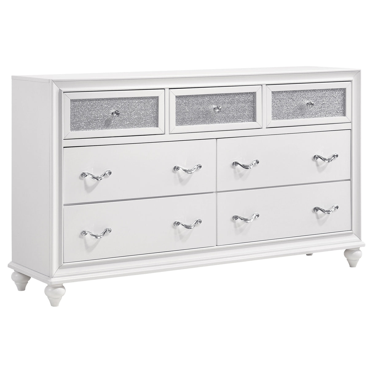 Barzini 7-Drawer Dresser White