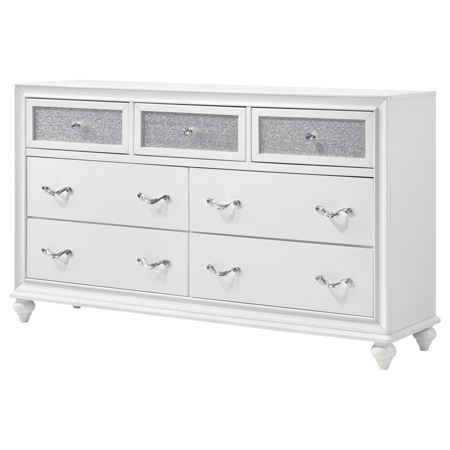 Barzini 7-Drawer Dresser White