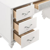 Barzini White 7-Drawer Vanity Set With Lighting