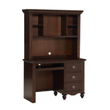 Meghan Espresso Writing Desk With Hutch