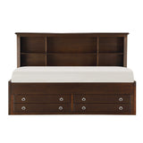 Meghan Espresso Twin Lounge Storage Bed