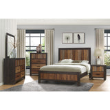 Cooper Multi-Tone Wire Brushed Es Queen Bed