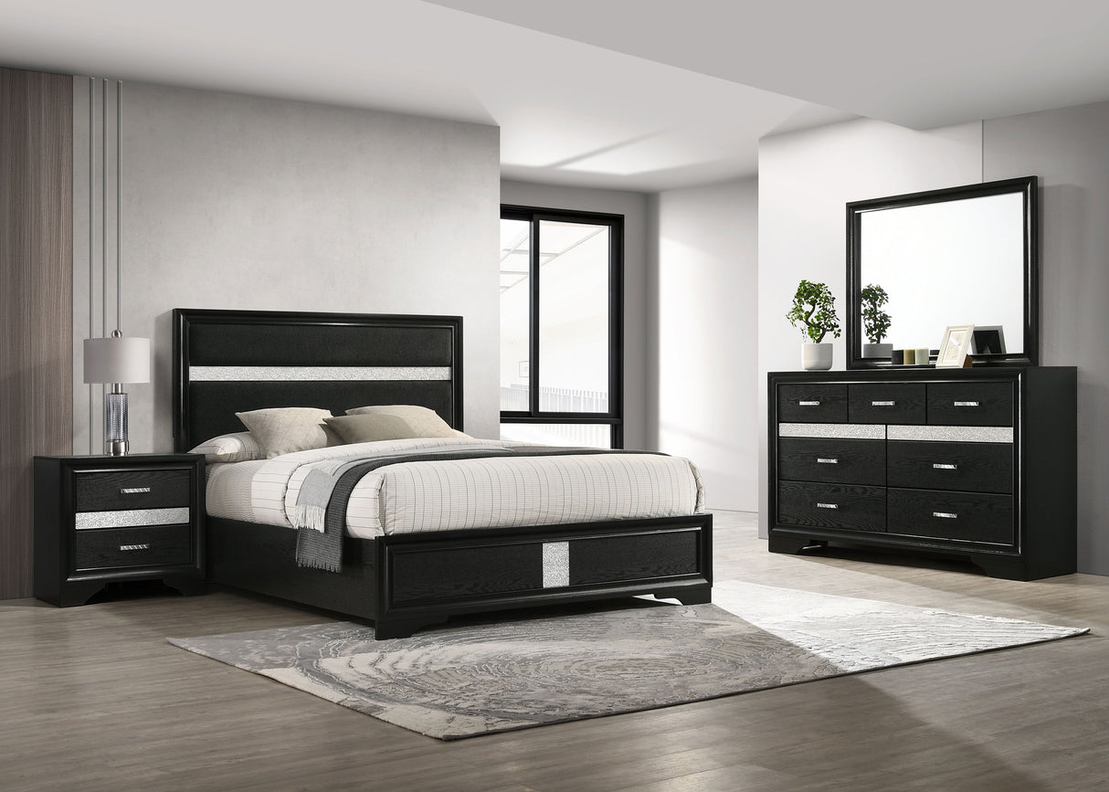 Miranda Black 4-Piece Full Bedroom Set