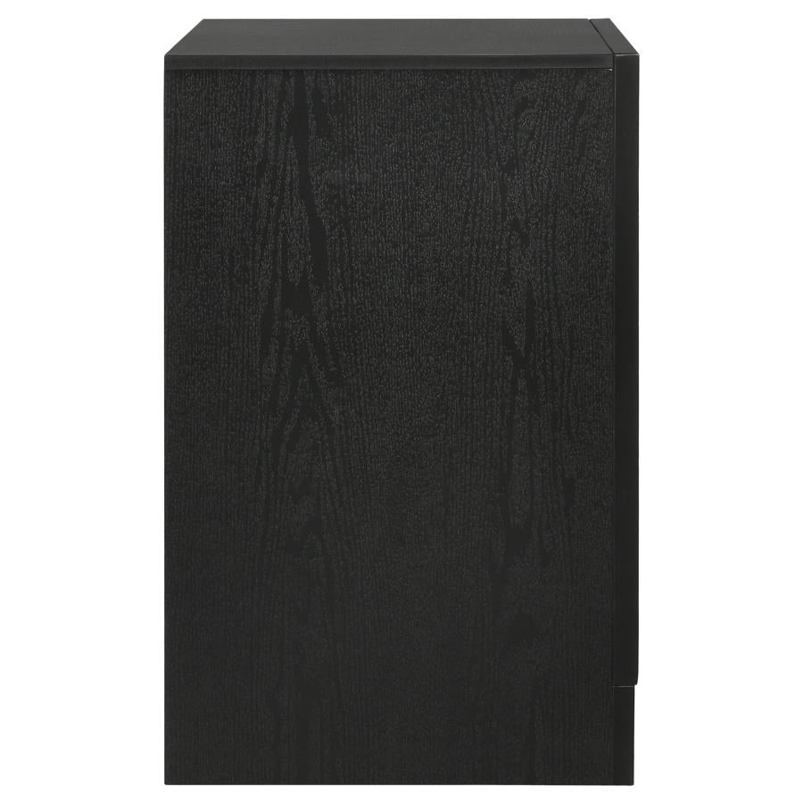 Miranda 2-Drawer Nightstand Tray Black