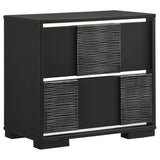 Blacktoft 2-Drawer Nightstand Black