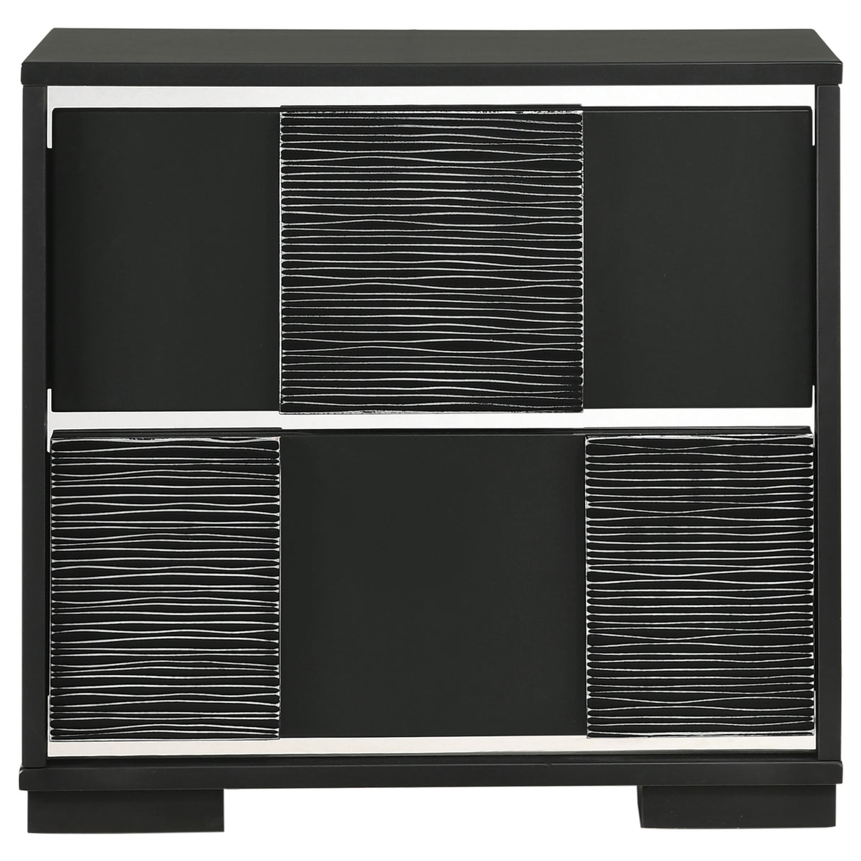 Blacktoft 2-Drawer Nightstand Black