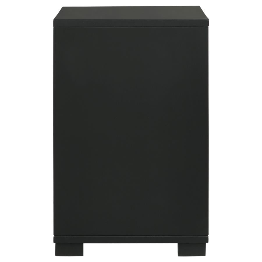 Blacktoft 2-Drawer Nightstand Black