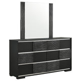 Blacktoft Black Toft 6-Drawer Dresser With Mirror