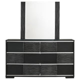 Blacktoft Black Toft 6-Drawer Dresser With Mirror