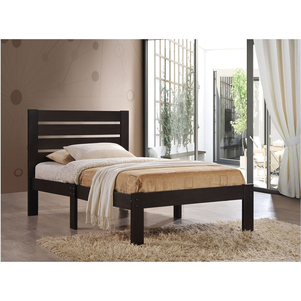 Kenney Espresso Finish Twin Bed