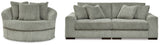 Lindyn 2-Piece Sectional Sofa and Oversized Swivel Accent Chair