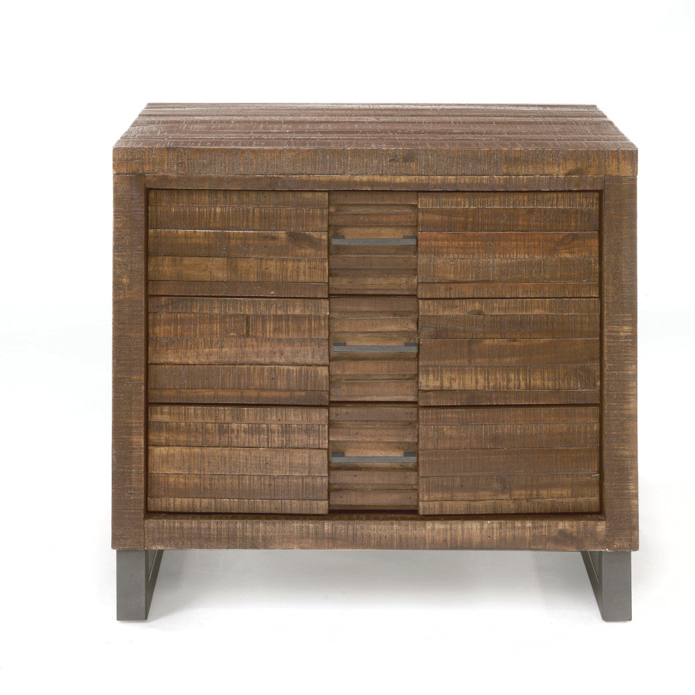 Andria Reclaimed Oak Finish Nightstand