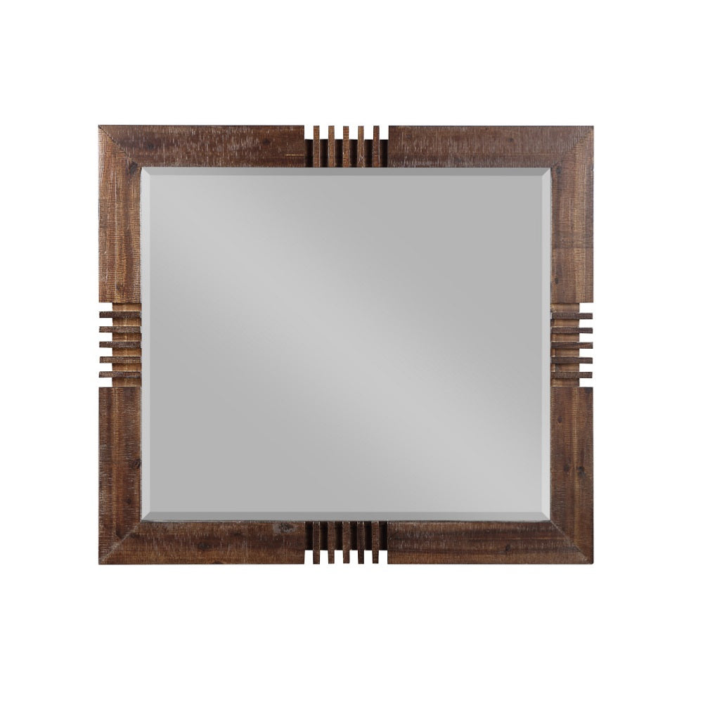 Andria Reclaimed Oak Finish Mirror