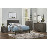 Edina Dark Gray Full Bed