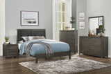 Edina Dark Gray Eastern King Bed