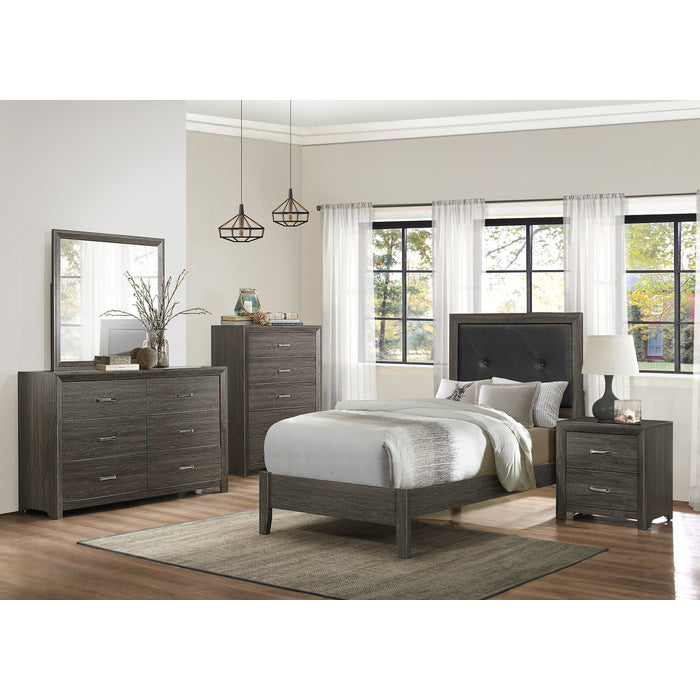 Edina Dark Gray Dresser