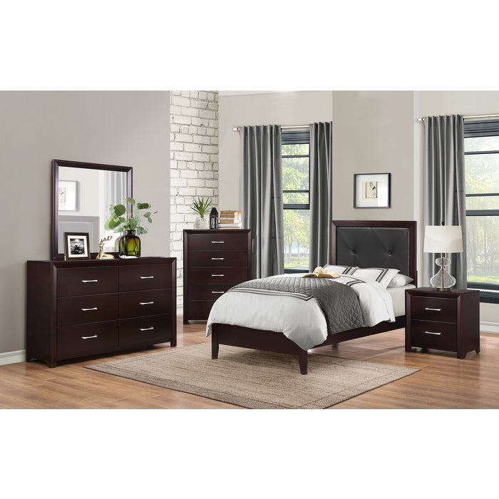 Edina Espresso Twin Bed