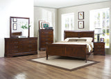 Mayville Brown Cherry Eastern King Bed