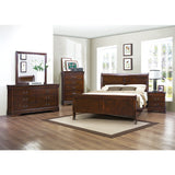 Mayville Brown Cherry Eastern King Bed