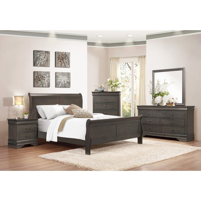 Mayville Stained Gray California King Bed