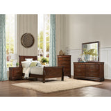 Mayville Brown Cherry Twin Bed