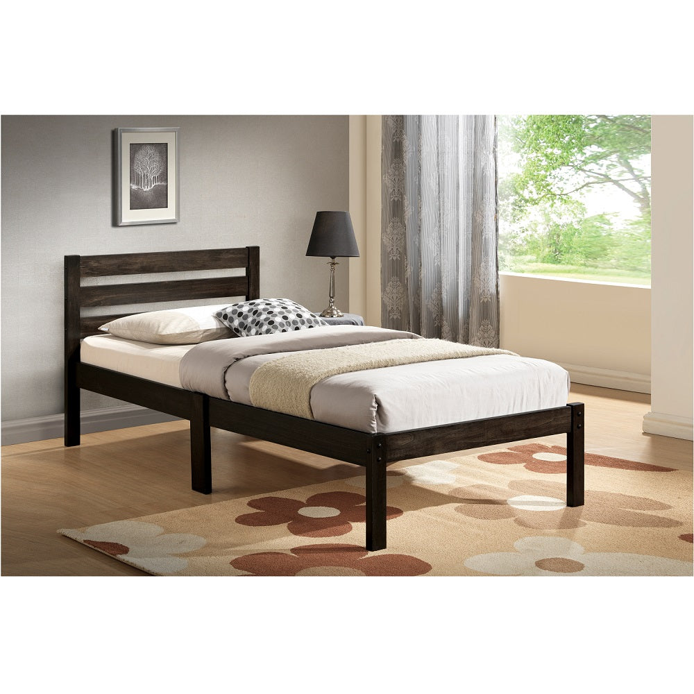 Donato Ash Brown Finish Twin Bed