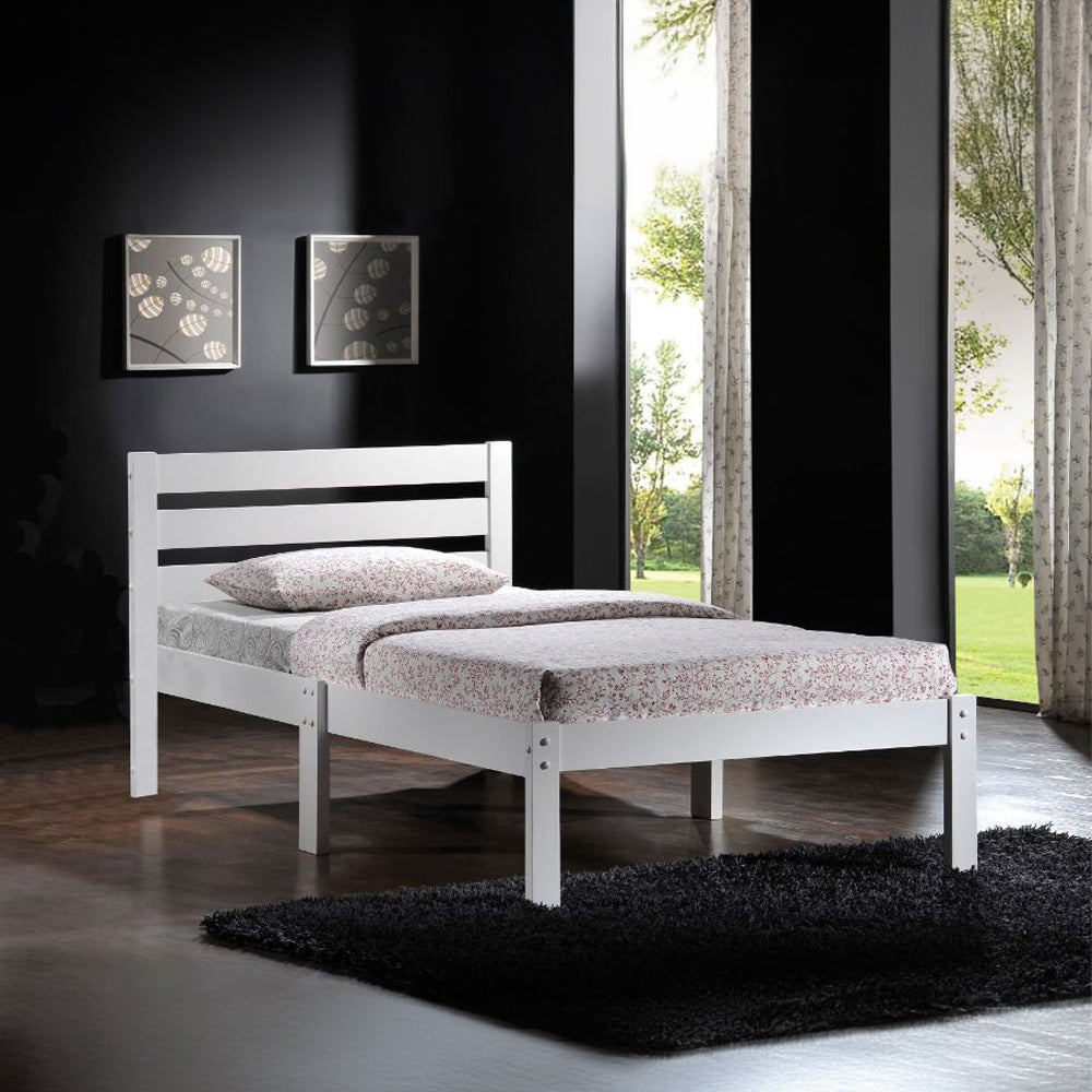 Donato White Finish Twin Bed