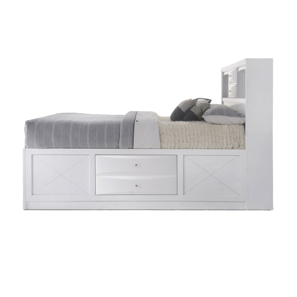 Ireland White Finish Eastern King Bed