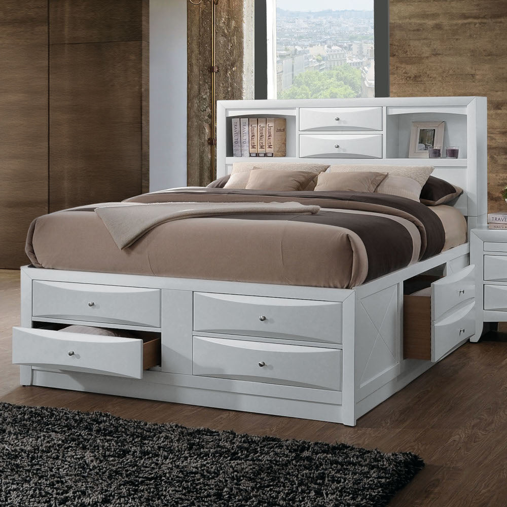 Ireland White Finish Eastern King Bed